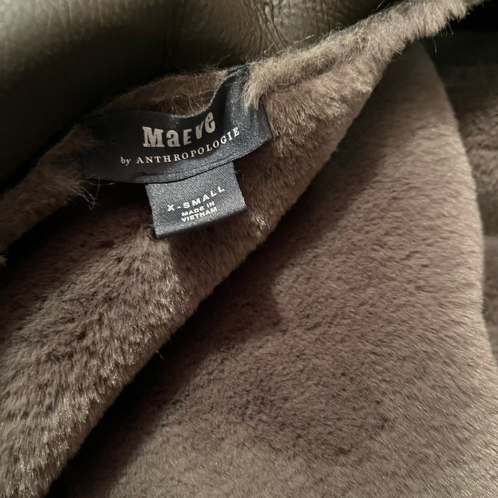 Anthropologie size XS Kerry faux fur coat - Picture 8 of 11